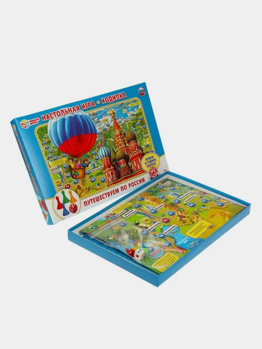 Настольная игра Умные игры "Путешествуем по России"