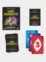 Черный уно / UNO/ Настольная игра на реакцию и внимание UMO momento, 70 карт, 8+