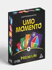 Черный уно / UNO/ Настольная игра на реакцию и внимание UMO momento, 70 карт, 8+
