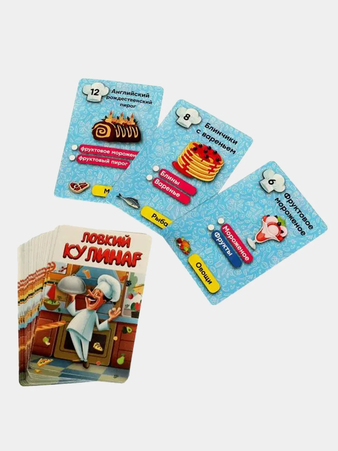 Настольная игра Умные игры "Ловкий кулинар", 40 карточек