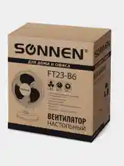Вентилятор настольный SONNEN FT23-B6, 23 см, 25 Вт, 2 скоростных режима