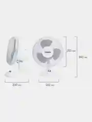 Вентилятор настольный SONNEN FT23-B6, 23 см, 25 Вт, 2 скоростных режима