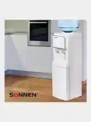 Кулер для воды SONNEN FSE-02i, напольный, НАГРЕВ/ОХЛАЖДЕНИЕ ЭЛЕКТРОННОЕ, шкаф, 2 крана