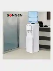 Кулер для воды SONNEN FSE-02i, напольный, НАГРЕВ/ОХЛАЖДЕНИЕ ЭЛЕКТРОННОЕ, шкаф, 2 крана