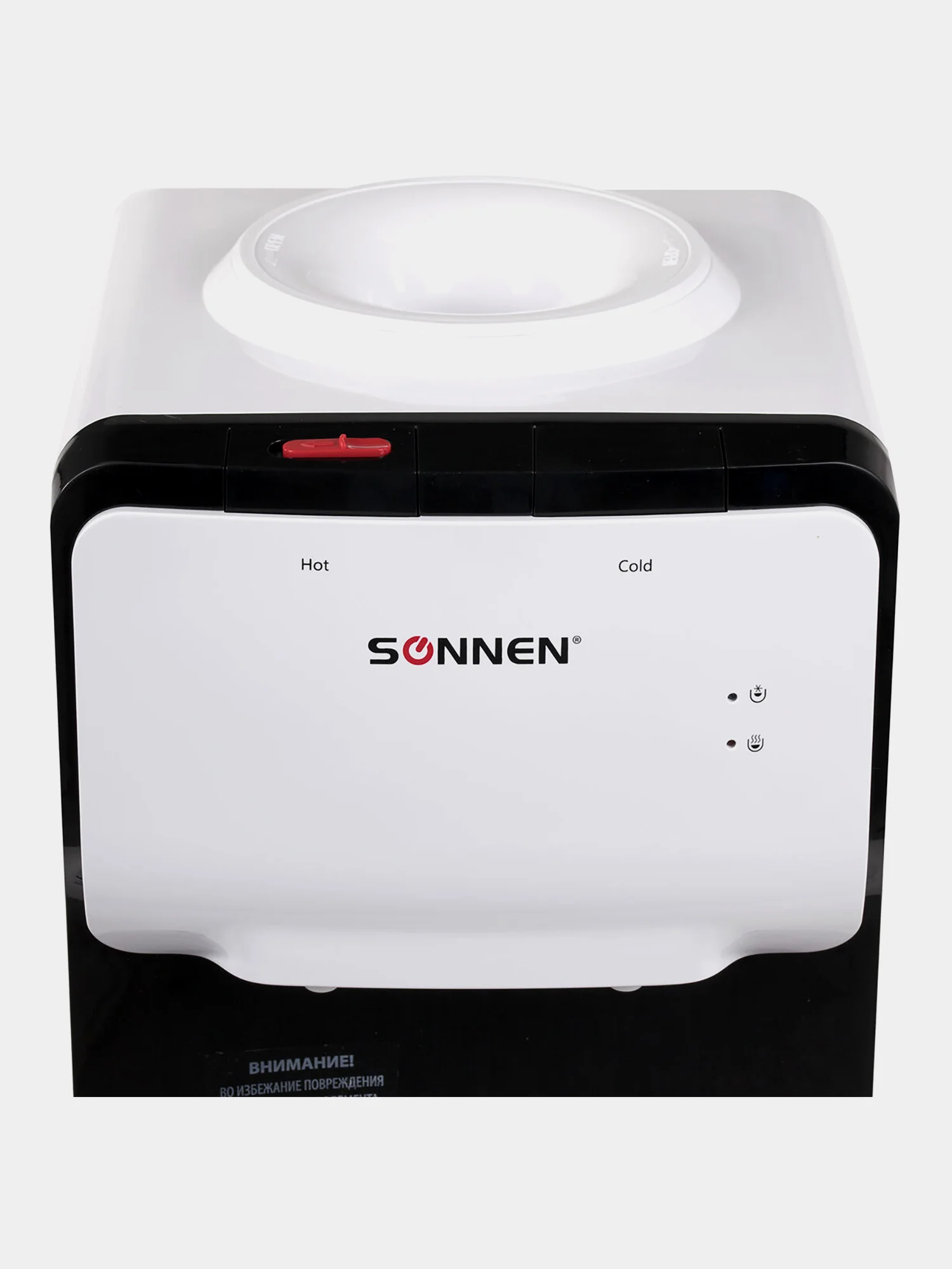 Кулер для воды SONNEN FSE-02SA, напольный, НАГРЕВ/ОХЛАЖДЕНИЕ ЭЛЕКТРОННОЕ, 2 крана, белый