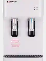 Кулер для воды SONNEN FSE-02H, напольный, НАГРЕВ/ОХЛАЖДЕНИЕ ЭЛЕКТРОННОЕ, 2 крана, белый
