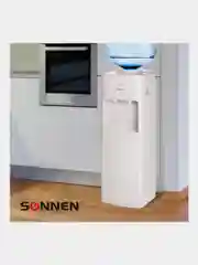 Кулер для воды SONNEN FSE-02, напольный, НАГРЕВ/ОХЛАЖДЕНИЕ ЭЛЕКТРОННОЕ, шкаф, 2 крана