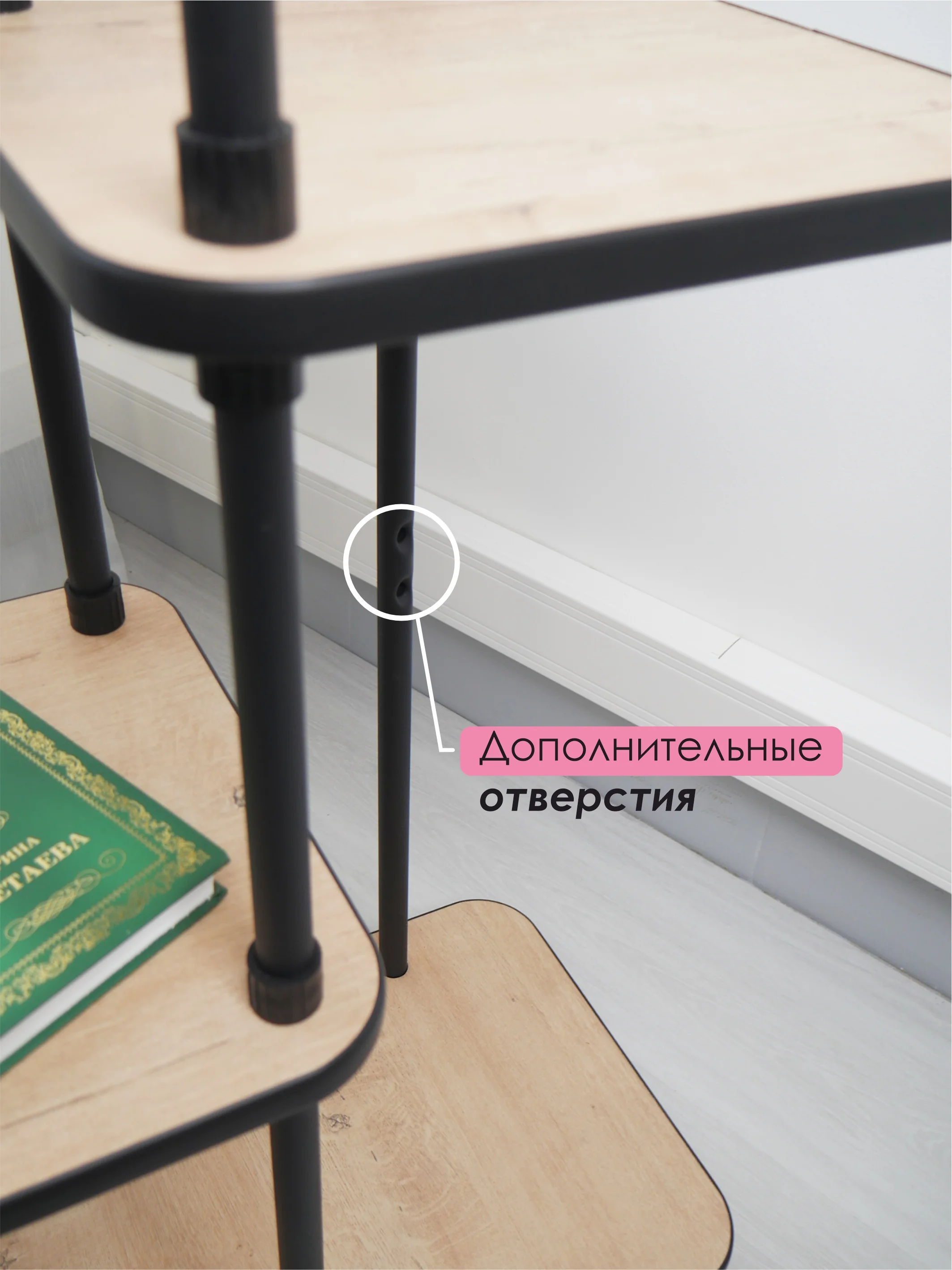 Светло-коричневый подставка для цветов "Юна"