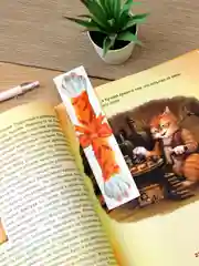 Двухсторонние закладки для книг и учебников Кошачьи лапки сувенир к Новому году