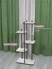 Серый подставка для цветов "Юна"