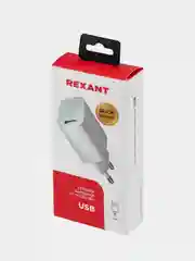 Сетевое зарядное устройство REXANT, USB, 5 В, 3 A, с Quick charge, белое