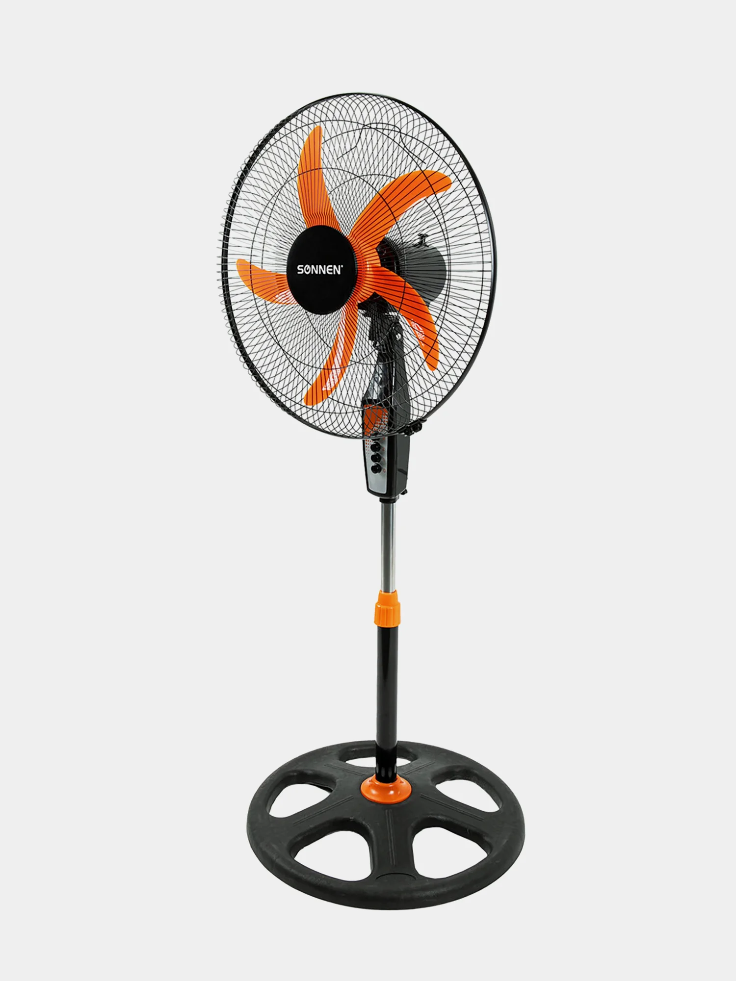 Вентилятор напольный, 3 режима, SONNEN TF-50W-45-А304, d=45 см, 50Вт, черный, 454789