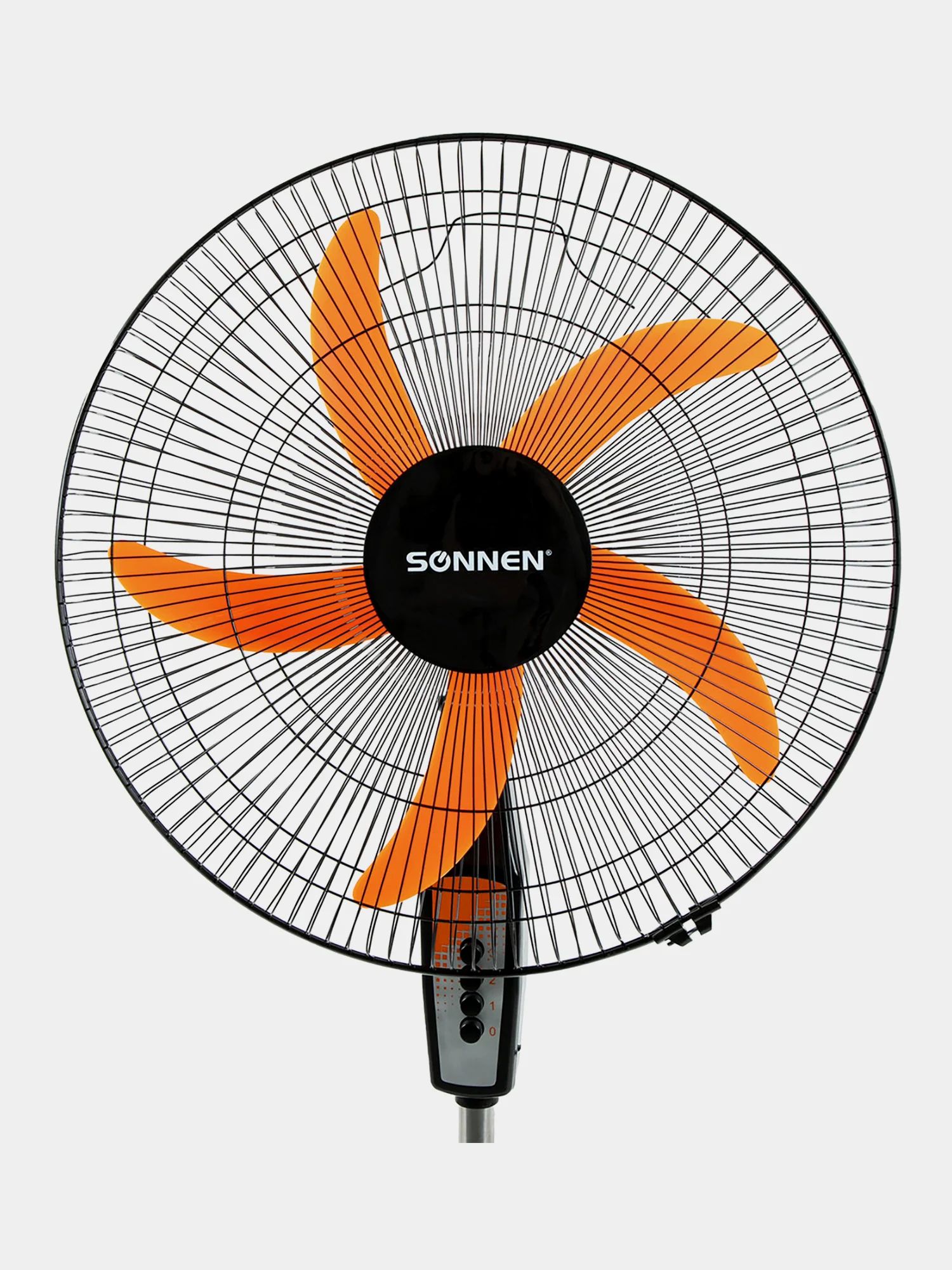 Вентилятор напольный, 3 режима, SONNEN TF-50W-45-А304, d=45 см, 50Вт, черный, 454789
