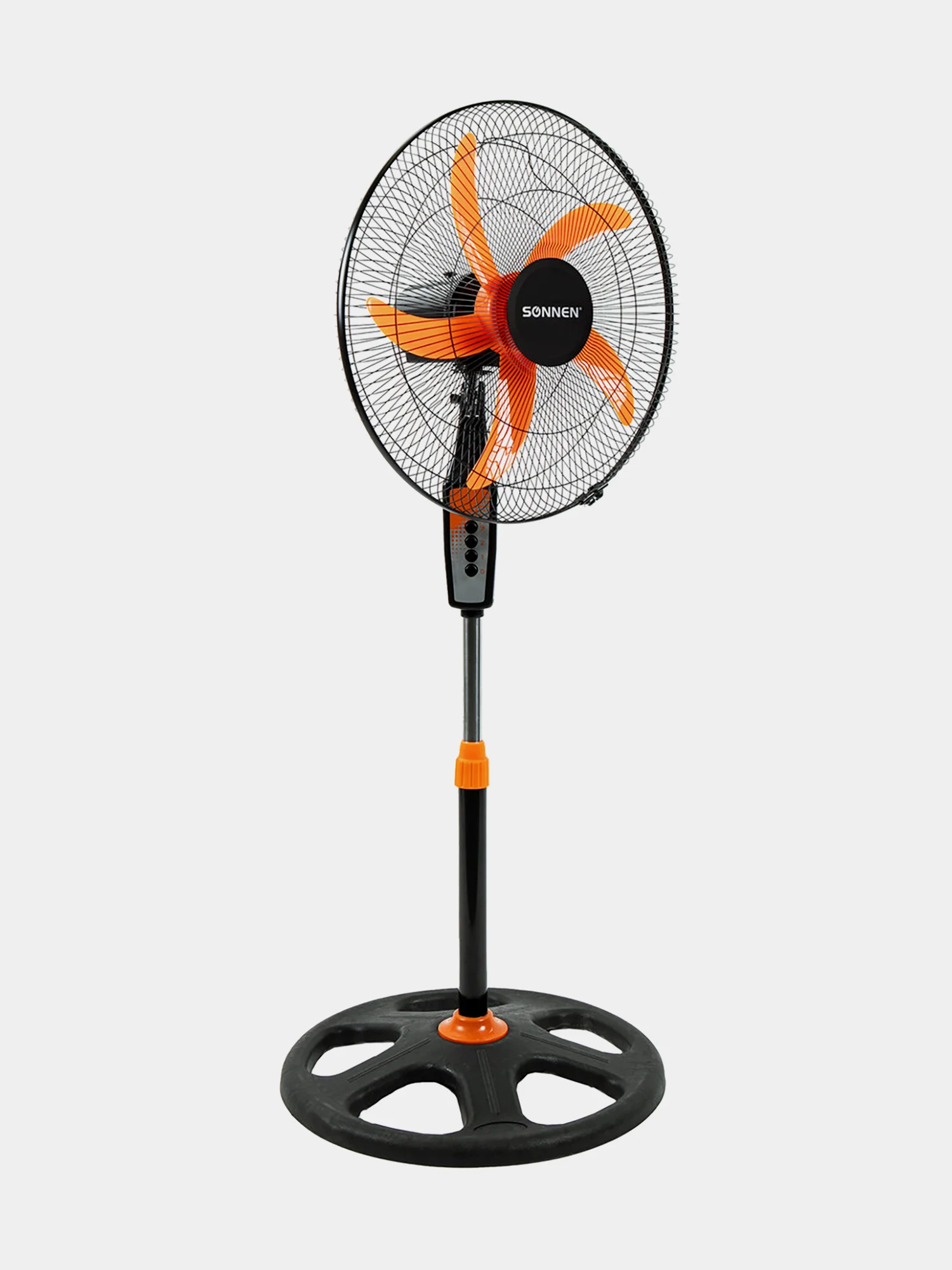 Вентилятор напольный, 3 режима, SONNEN TF-50W-45-А304, d=45 см, 50Вт, черный, 454789