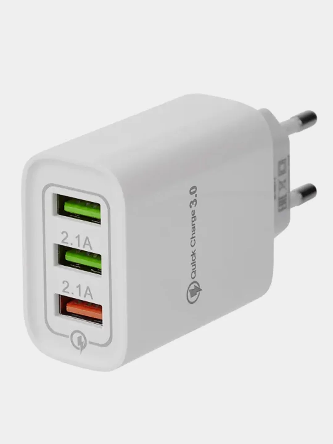 Сетевое зарядное устройство для iPhone/iPad REXANT, 3 x USB, 5 В, 3 А + 1 А + 1 А, белое
