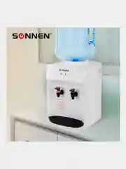 Кулер-водонагреватель SONNEN TSH-02T, без охлаждения, настольный, 2 крана, белый, 455412
