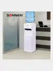 Кулер для воды SONNEN FE-02, напольный, 2 крана, белый