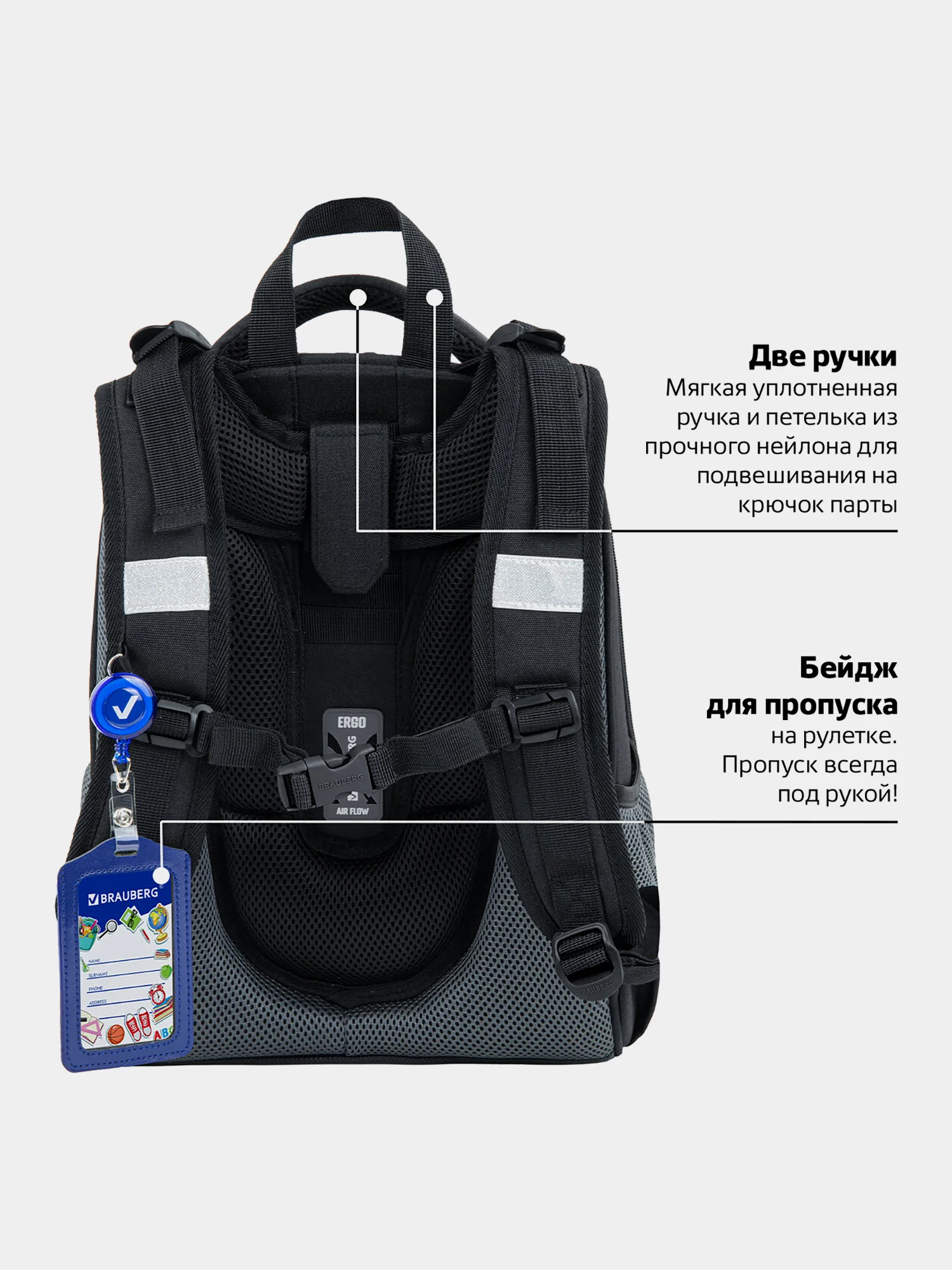 Ранец для мальчика Brauberg Premium, 2 отделения