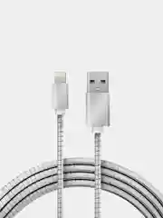 Кабель USB-A - Lightning REXANT, 2,4 А, 1 м, в металлической оплетке