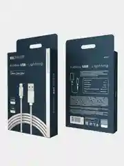 Кабель USB-A - Lightning REXANT, 2,4 А, 1 м, в металлической оплетке