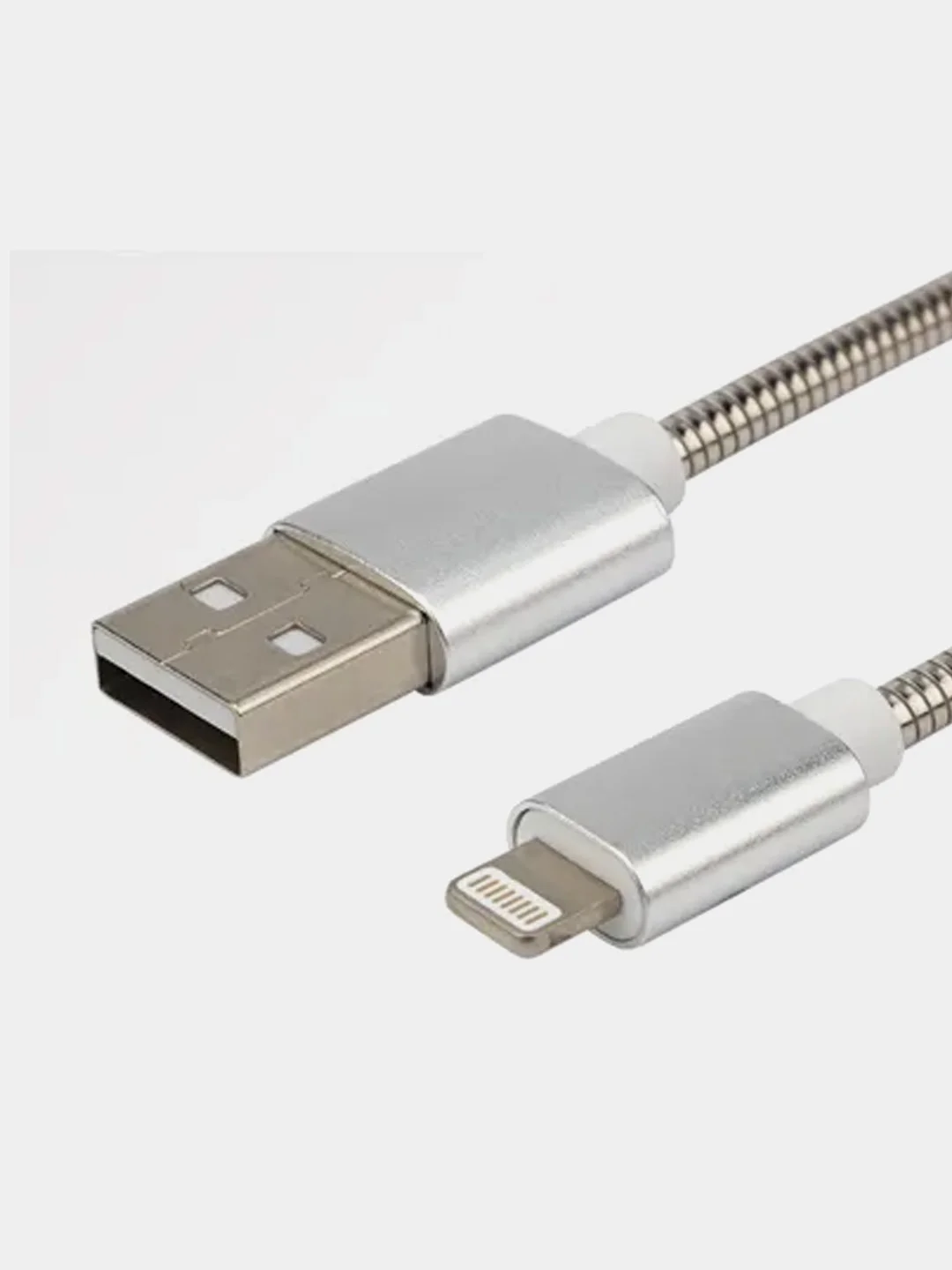 Кабель USB-A - Lightning REXANT, 2,4 А, 1 м, в металлической оплетке