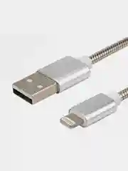Кабель USB-A - Lightning REXANT, 2,4 А, 1 м, в металлической оплетке