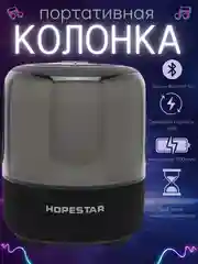 Черный портативная беспроводная колонка Hopestar SC 01