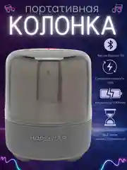 Тёмно-серый портативная беспроводная колонка Hopestar SC 01