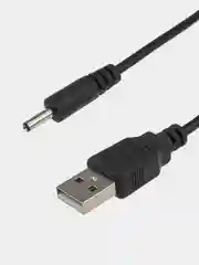 Кабель USB штекер - DC разъем REXANT, питание 1,4х3,4 мм, спираль, 1,5 м