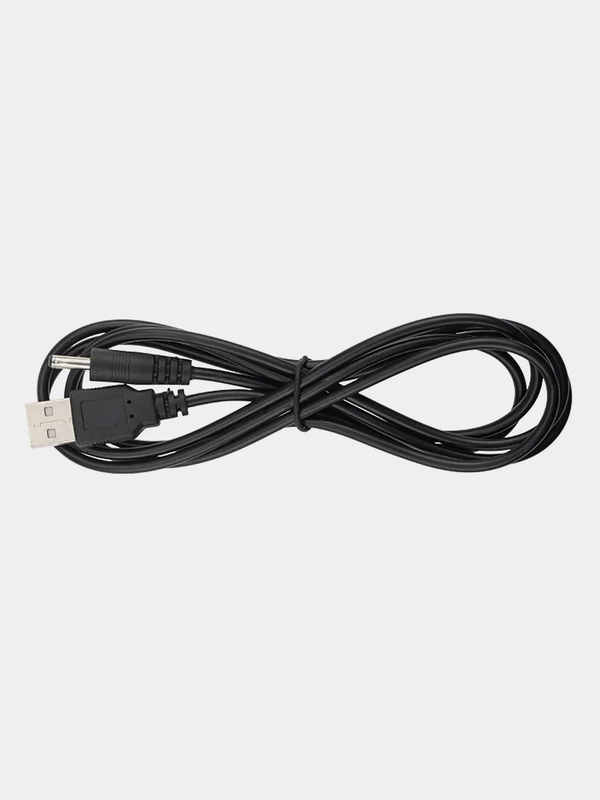 Кабель USB штекер - DC разъем REXANT, питание 1,4х3,4 мм, спираль, 1,5 м
