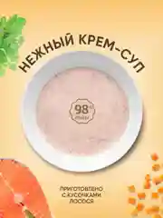 Крем-суп для кошек TiTBiT с кусочками лосося, 4 упаковки по 10 г