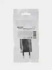 Сетевое зарядное устройство REXANT, черное, для iPhone/iPad, USB, 5V, 1 A