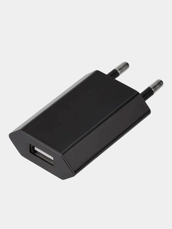 Сетевое зарядное устройство REXANT, черное, для iPhone/iPad, USB, 5V, 1 A