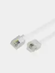 Удлинитель телефонный REXANT, плоский, RJ-11 (6P-4C), белый, 2 м