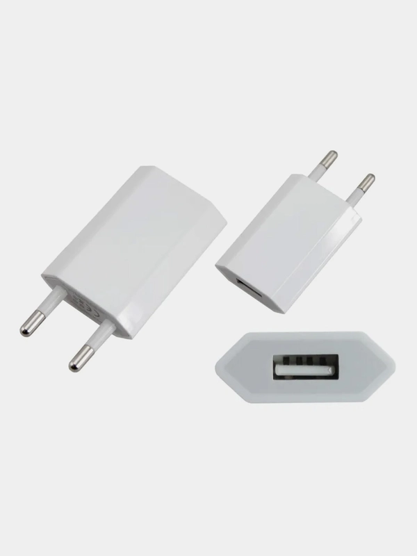 Сетевое зарядное устройство REXANT, iPhone/iPod, USB белое, 5 V, 1000 mA