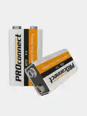 Батарейка PROconnect, солевая, Крона, 6F22 9V, 1 штука