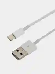 Кабель REXANT, USB-A, Lightning для Apple, 2,4А, ПВХ, белый, 1 м