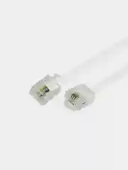 Удлинитель телефонный REXANT, плоский, RJ-11 (6P-4C), белый, 10 м