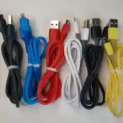 Силиконовый кабель для телефона Type-C Lightning iPhone Micro, 1м провод зарядный тайпси