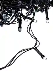 Гирлянда эл. вьюн 9м, 100 LED, RG/RB, автореж., ПВХ черный, 220В