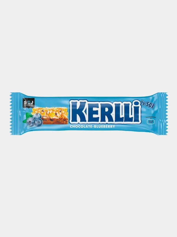 Злаковый батончик "KERLLI" SOJ с черникой в молочном шоколаде 50г