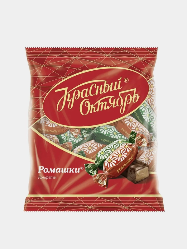 Конфеты Красный Октябрь Ромашки, крем-брюле, 250 г