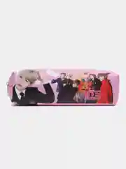 Розовый пенал школьный с молнией c BTS