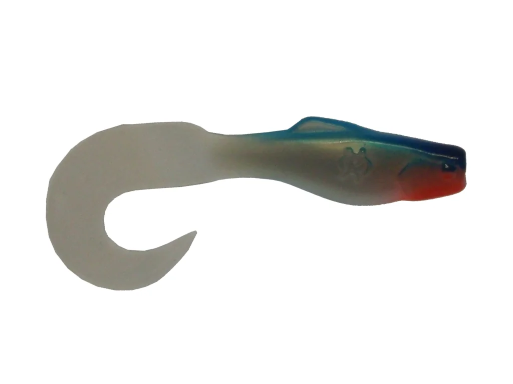 Бирюзовый силиконовая приманка из Сербии ORKA SHAD TAIL 5.5 WBU 5 штук