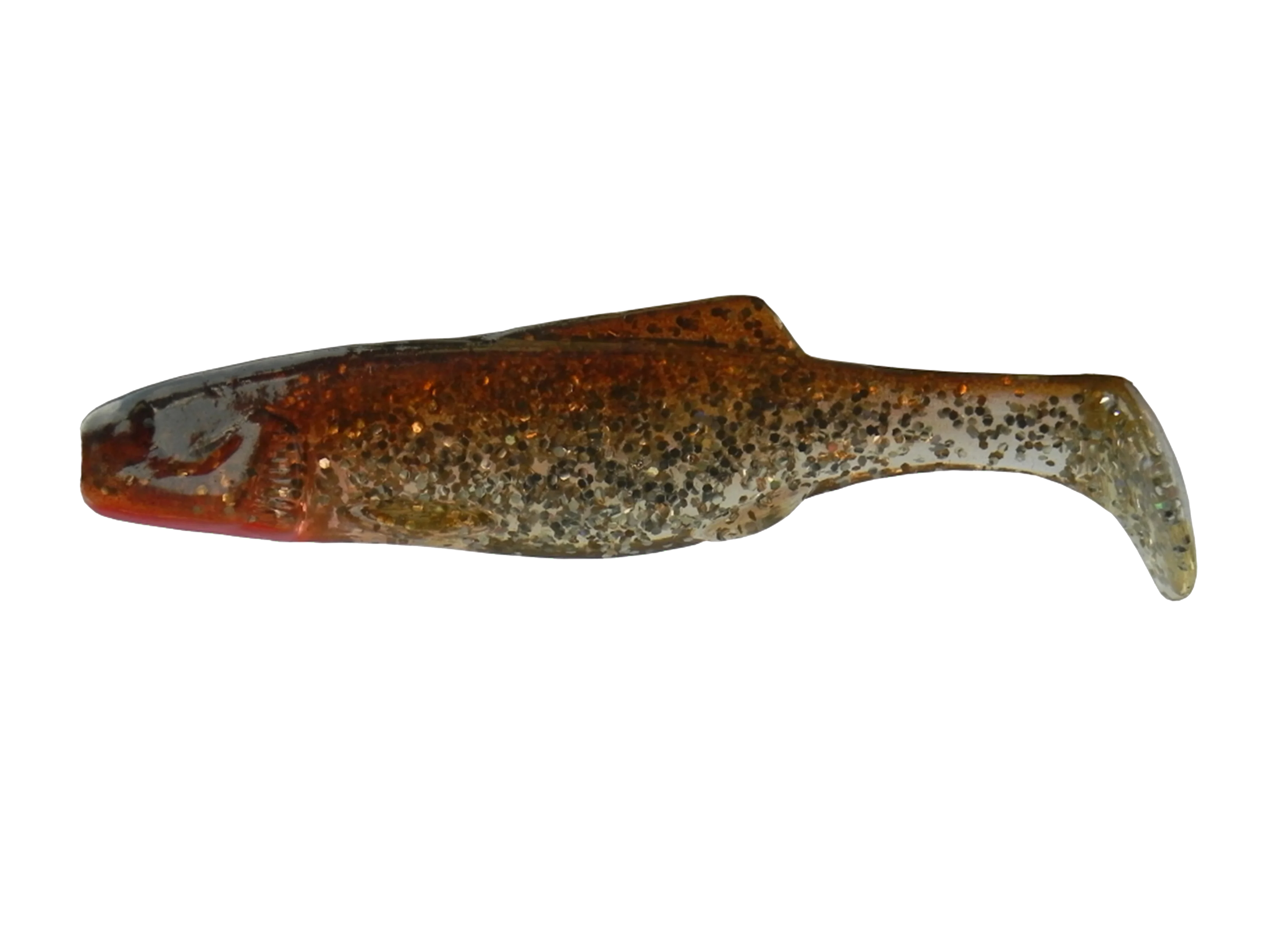 Тёмно-коричневый shad 14 TB 3 штуки