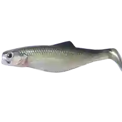Серый металлик силиконовая приманка из Сербии ORKA SHAD 9 WB1 5 штук