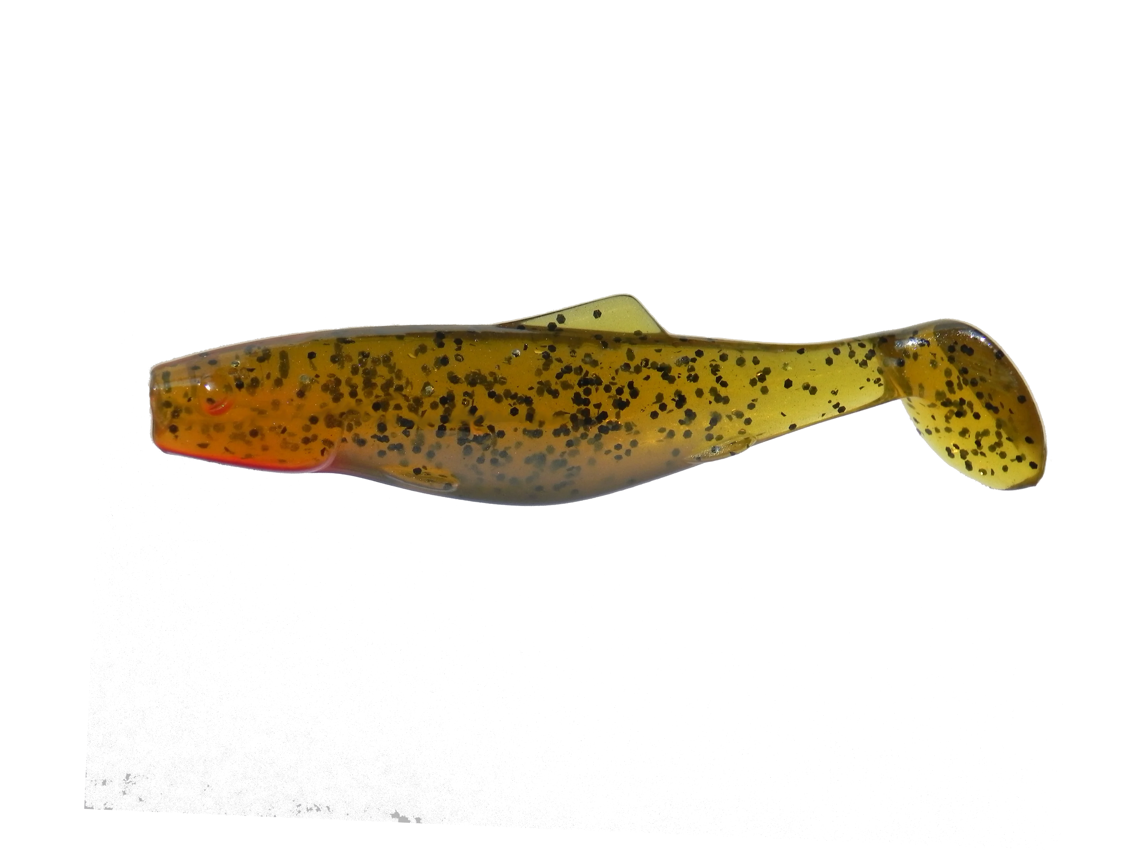 Золотистый хаки силиконовая приманка из Сербии ORKA Shad 9 BR 5 штук