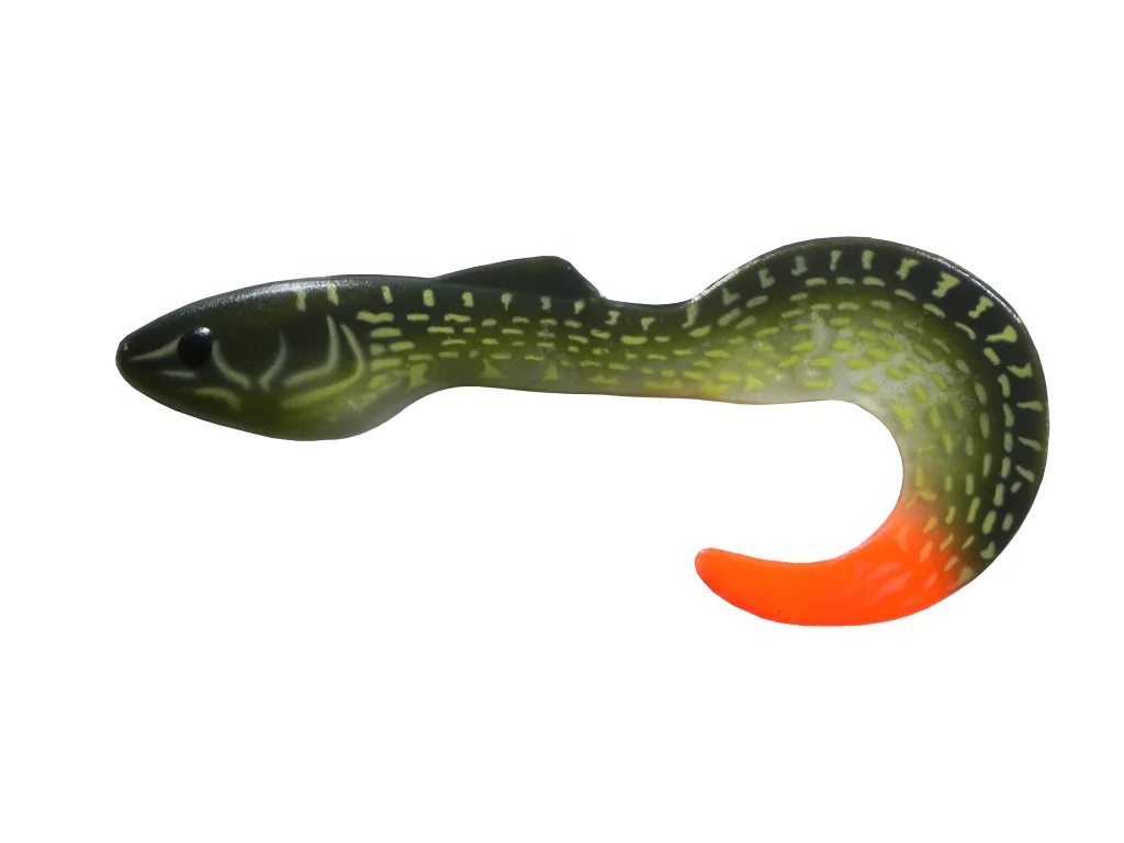 Хаки силиконовая приманка из Сербии ORKA SHAD TAIL 21 STU08 2 штуки