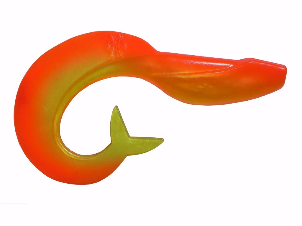 Коралловый меланж силиконовая приманка из Сербии ORKA MERMAID 7 YR 5 штук