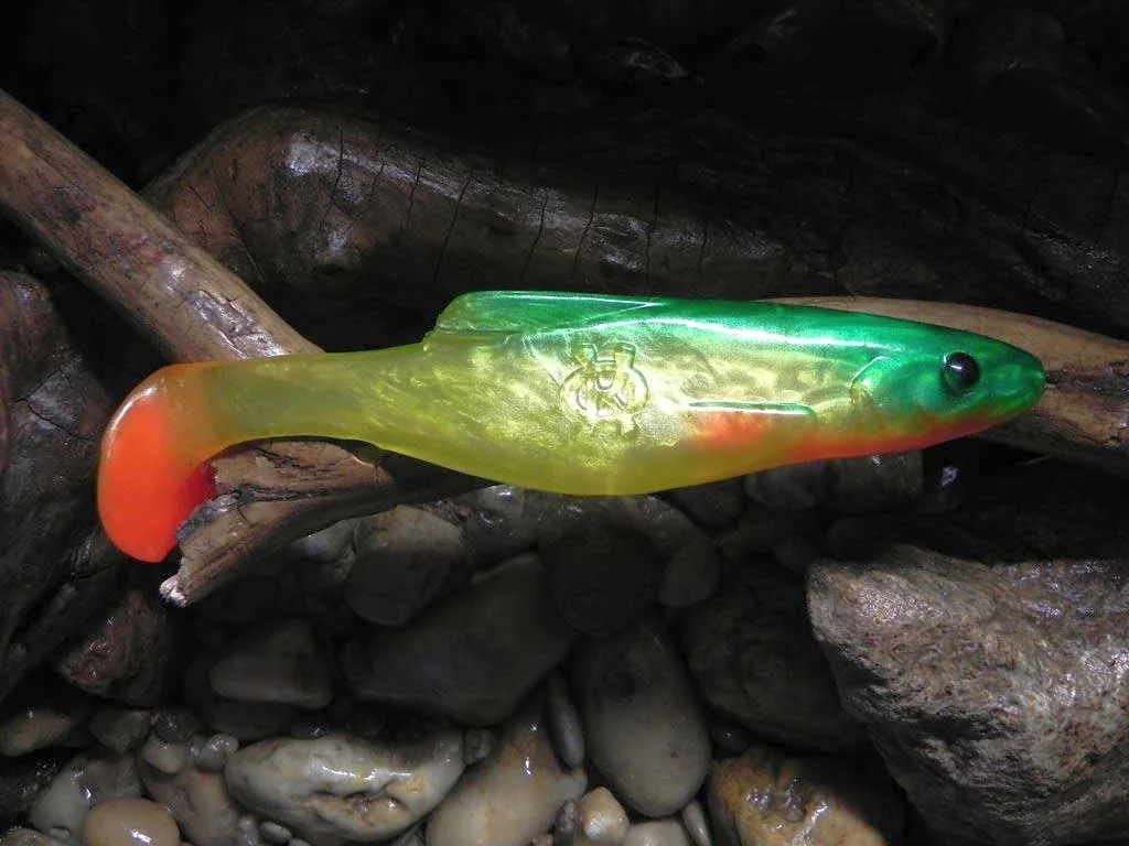 Зеленый силиконовая приманка из Сербии ORKA Shad 26 YG